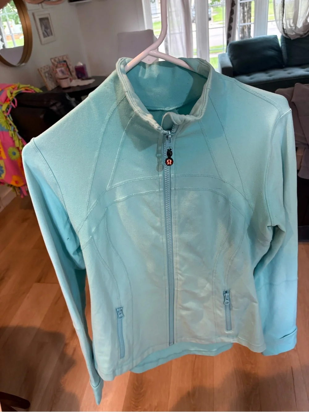 lululemon athletica Light Aqua Full-Zip Jacket